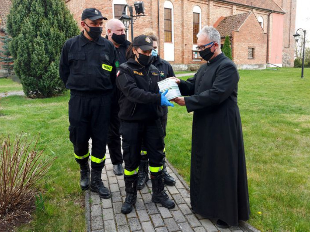 Maseczkowa odsiecz w gminie Korsze