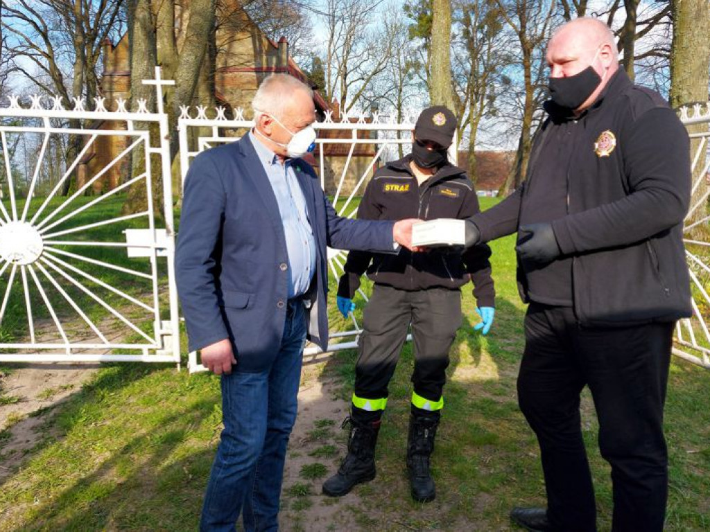 Maseczkowa odsiecz w gminie Korsze