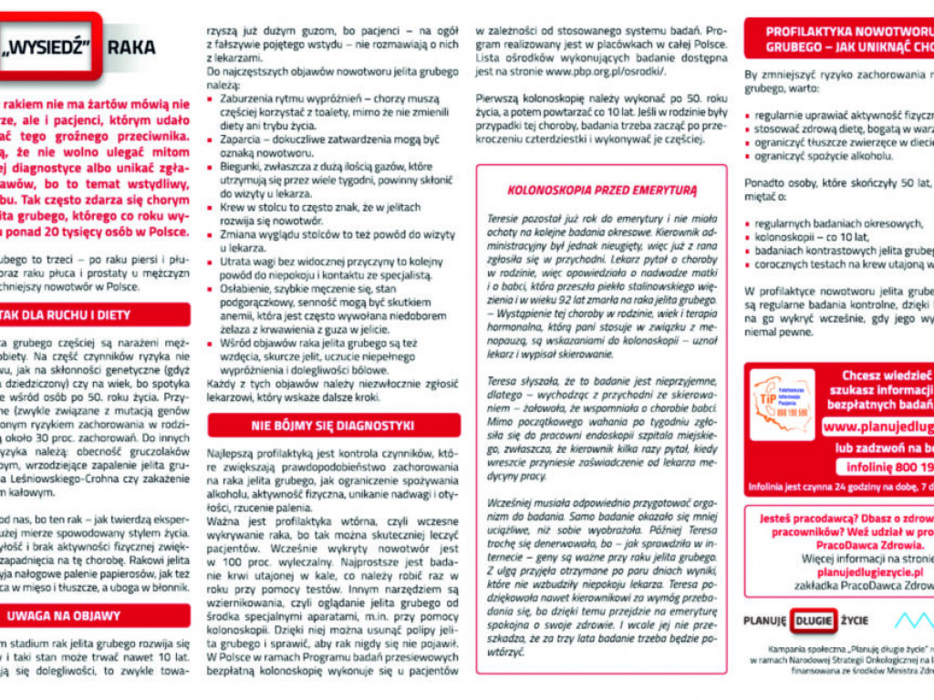 Planuję długie życie - kampania Ministerstwa Zdrowia