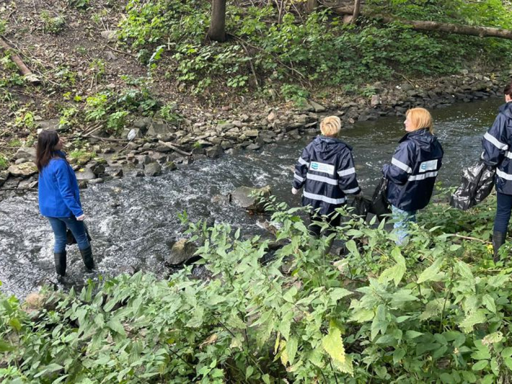 Młodzież i urzędnicy posprzątali teren przy Gubrze