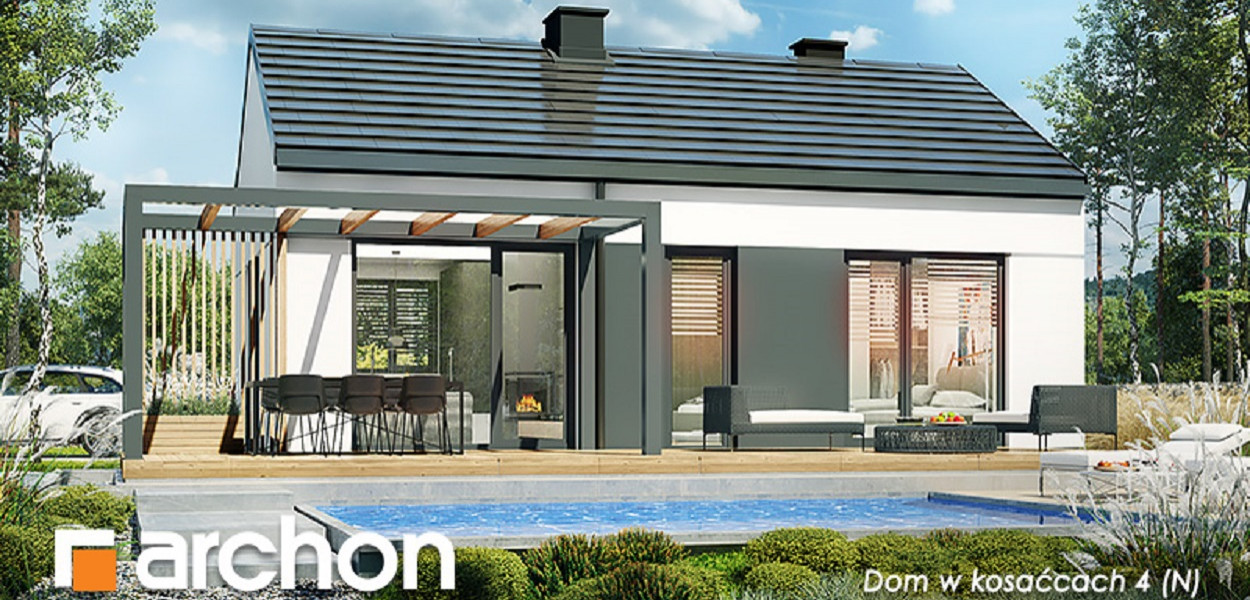 Mała parterówka z klimatycznym tarasem! Zobacz te projekty