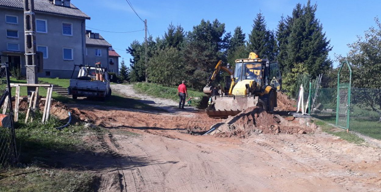 Prace drogowe w Martianach. Fot. Gmina Kętrzyn