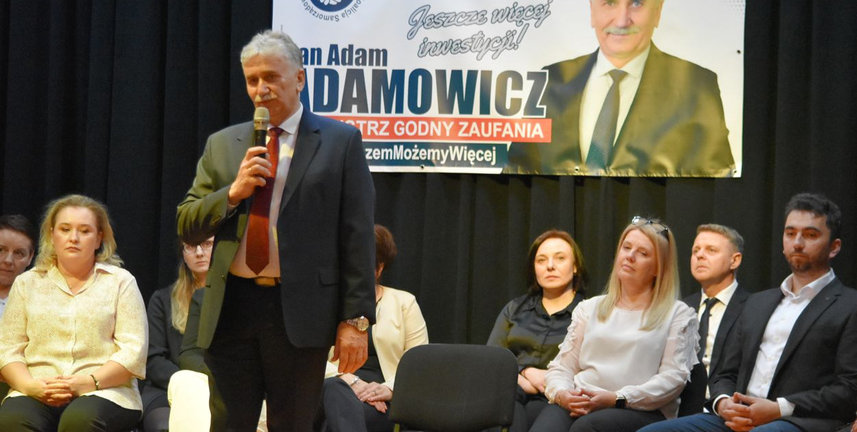 Jan Adamowicz podczas konwencji wyborczej komitetu Razem Możemy Więcej - Koalicja Samorządowa, która odbyła się w Korszach. Fot. Archiwum TK