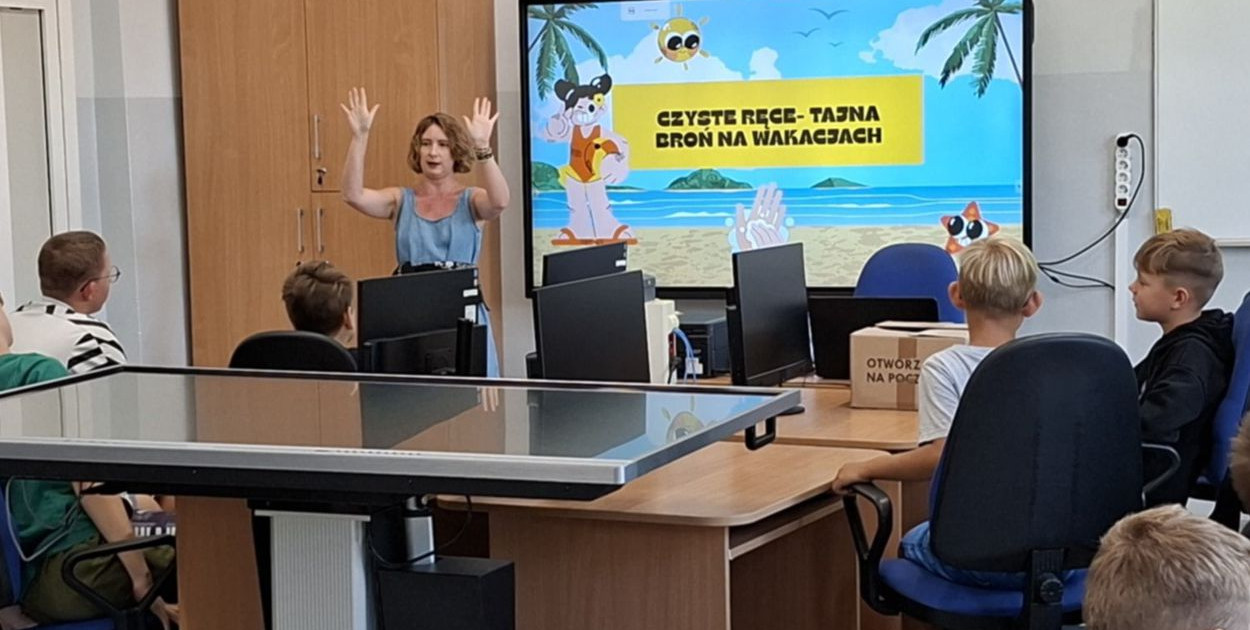Kętrzyński „Sanepid” chętnie angażuje się w akcje edukacyjne. Fot. PSSE Kętrzyn