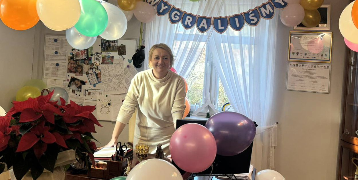 Marta Kamińska w triumfalnej scenerii. Fot. Facebook.com